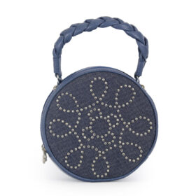 Bolso en cuero 052A DENIM