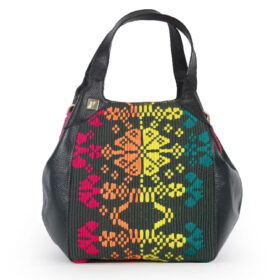 Bolso en cuero LP1925 NEGRO