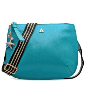 Bolso en cuero azul