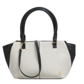 Bolso en cuero blanco