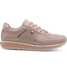 Tenis en cuero mocca