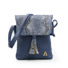 Bolso en cueor azul