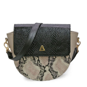 Bolso en cuero negro