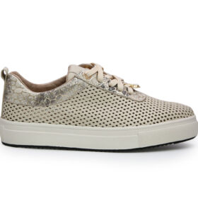 Tenis en cuero arena