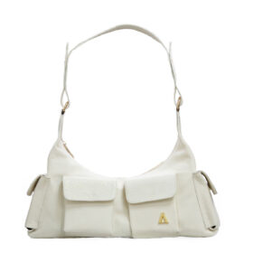 Bolso en cuero blanco