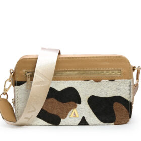 Bolso en cuero frappe