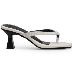 Sandalia en cuero white