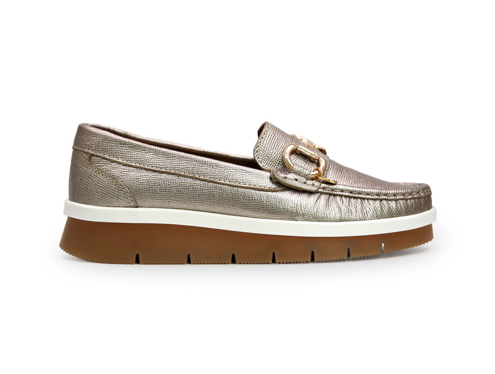 Mocasín en cuero luna