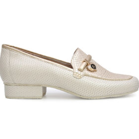 Baleta en cuero white