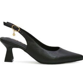 Zapatilla de tacon en negro