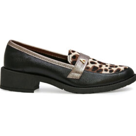 Mocasín en cuero negro