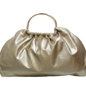 Bolso en cuero oro