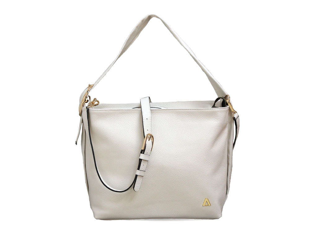 Bolsos en cuero blanco