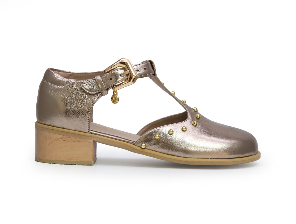 Bolichero en cuero luna