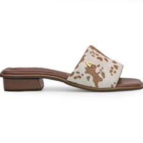 Sandalia en cuero cafe