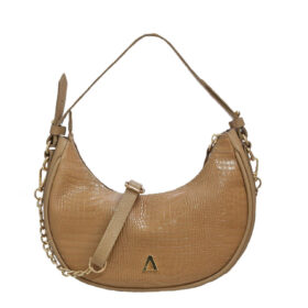 Bolso en cuero capuchino