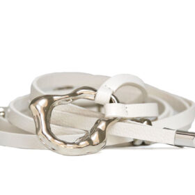 Correa en cuero white