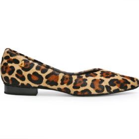 Baleta en cuero beige