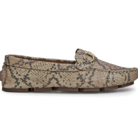 Mocasín en cuero pardo