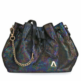 Bolso en cuero negro