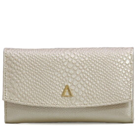 Billetera en cuero oro