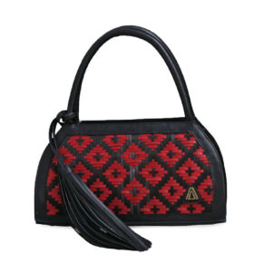 Bolso en cuero negro