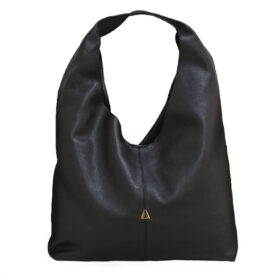 Bolso en cuero negro