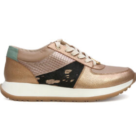 Tenis en cuero bronce