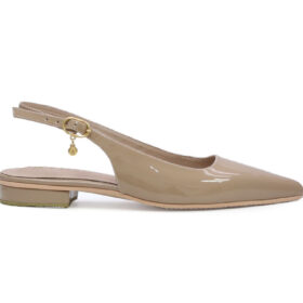 Baleta en cuero nude