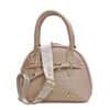 Bolso en cuero taupe