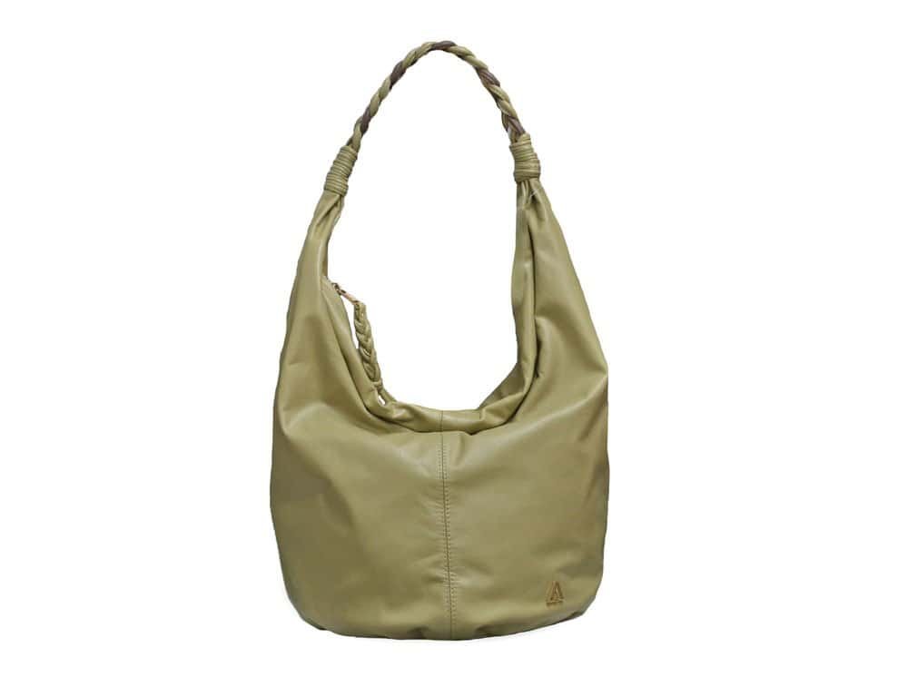 Bolso en cuero verde