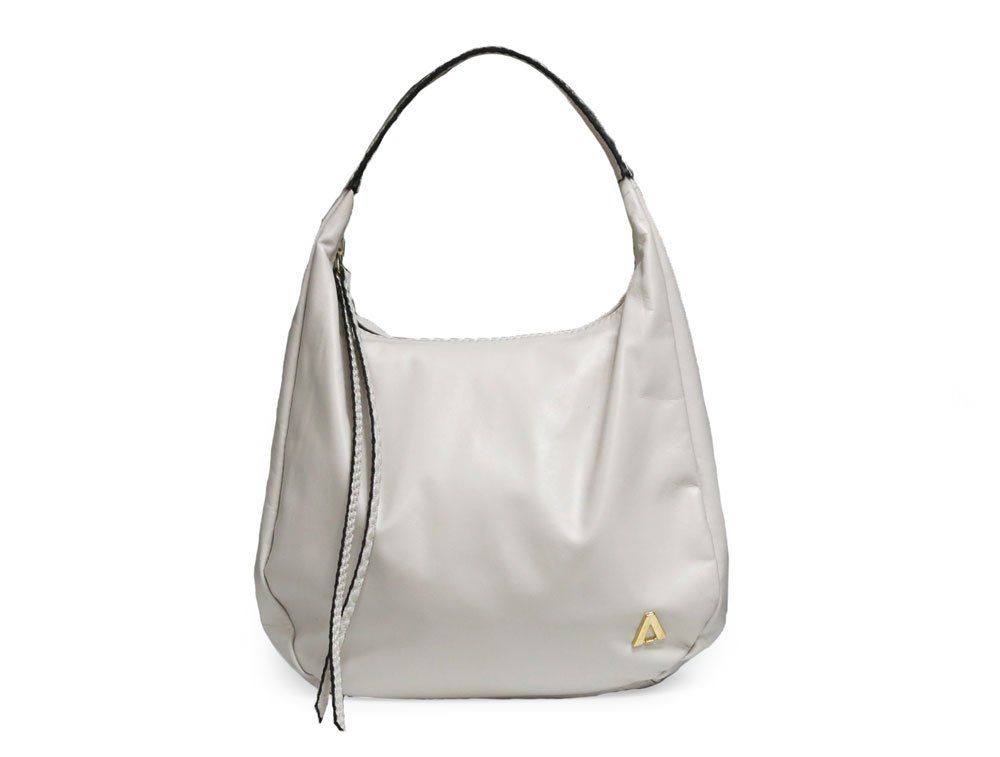 Bolso en cuero blanco
