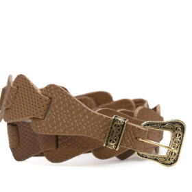 Correa en cuero brownie