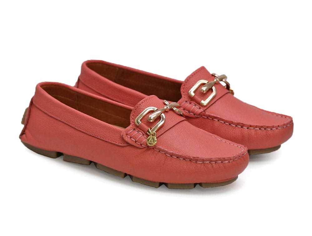 Mocasin en cuero salmon - Image 2