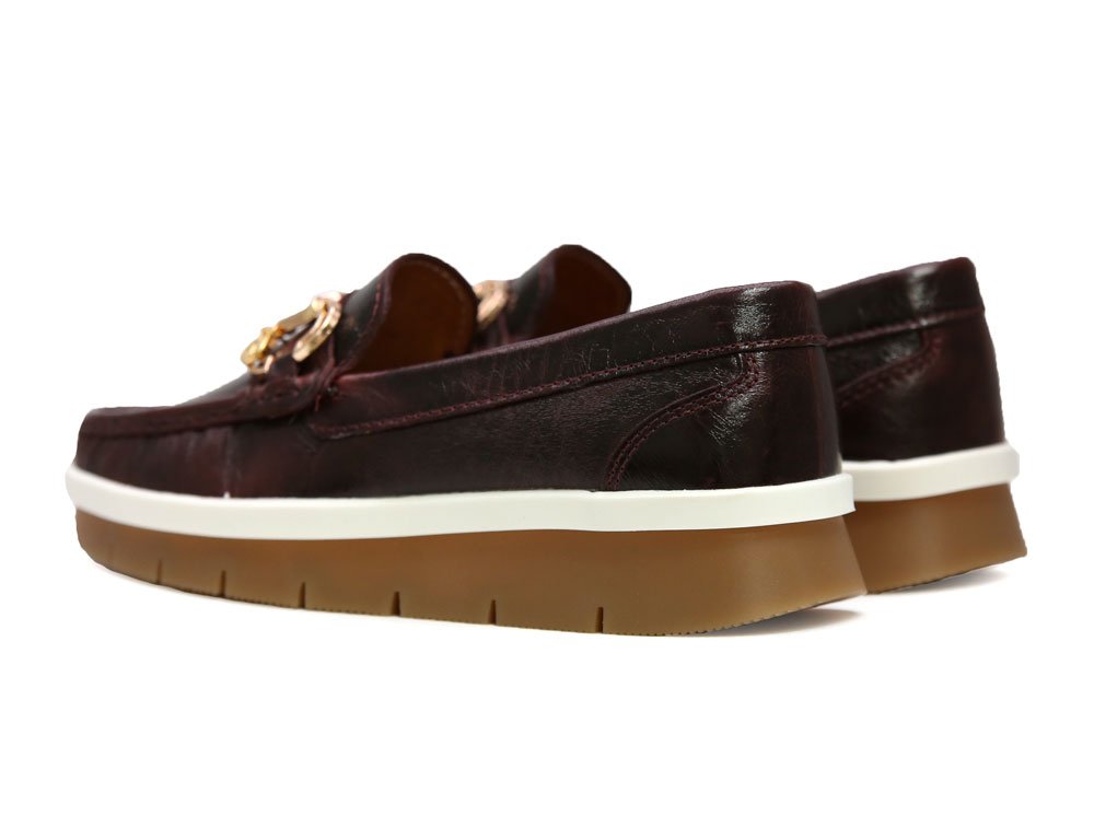 Mocasín en cuero vino - Image 3