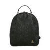 Morral en cuero negro