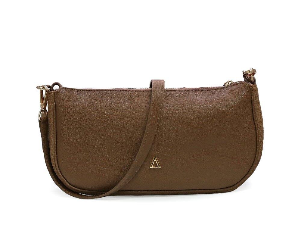 Alternative view of Bolso en cuero canela