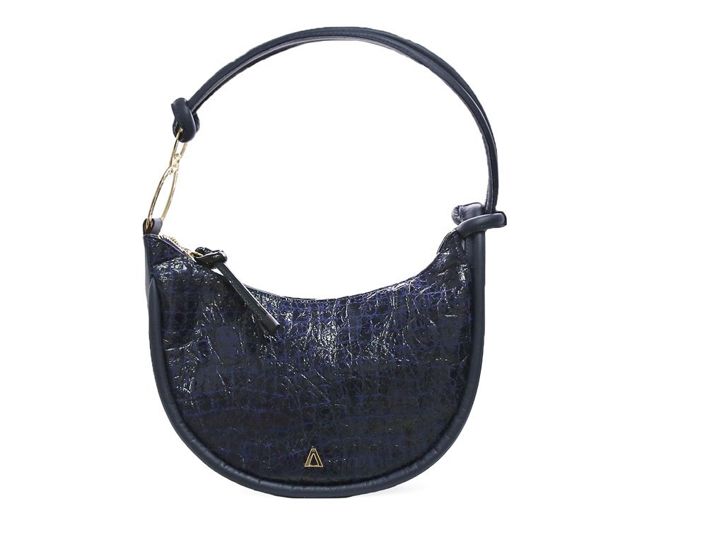 Bolso en cuero azul