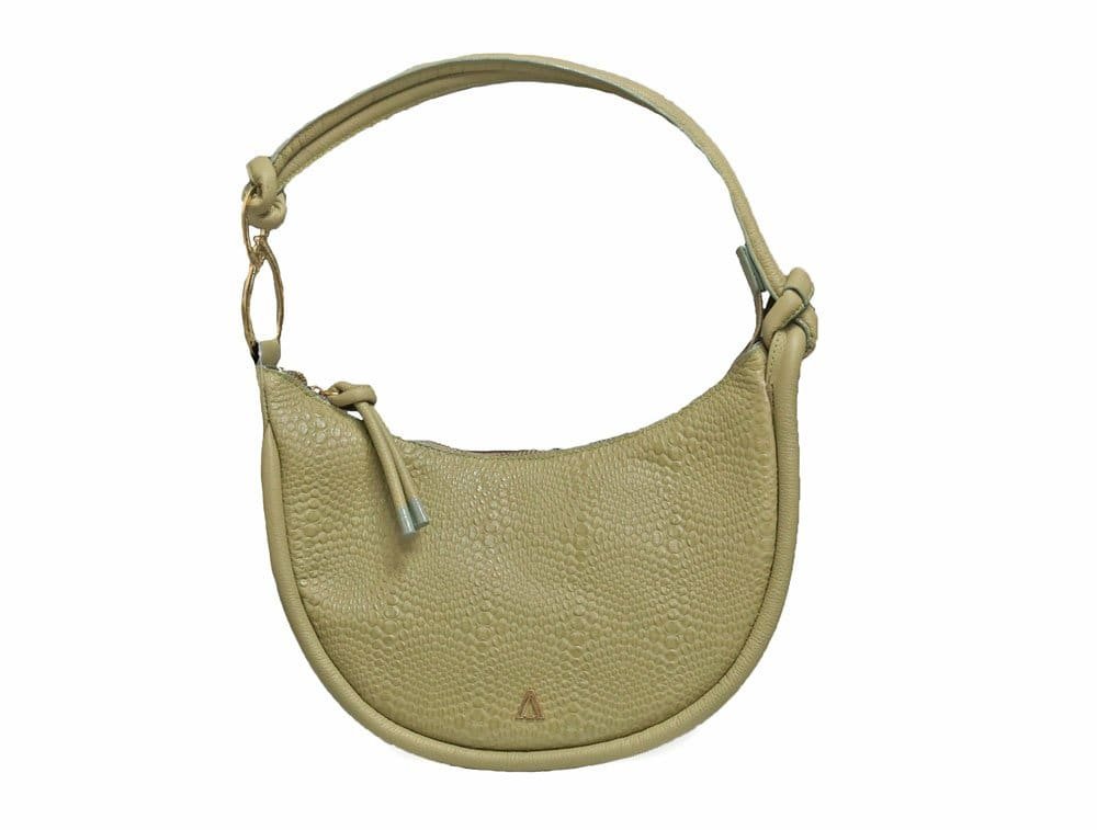 Bolso en cuero verde