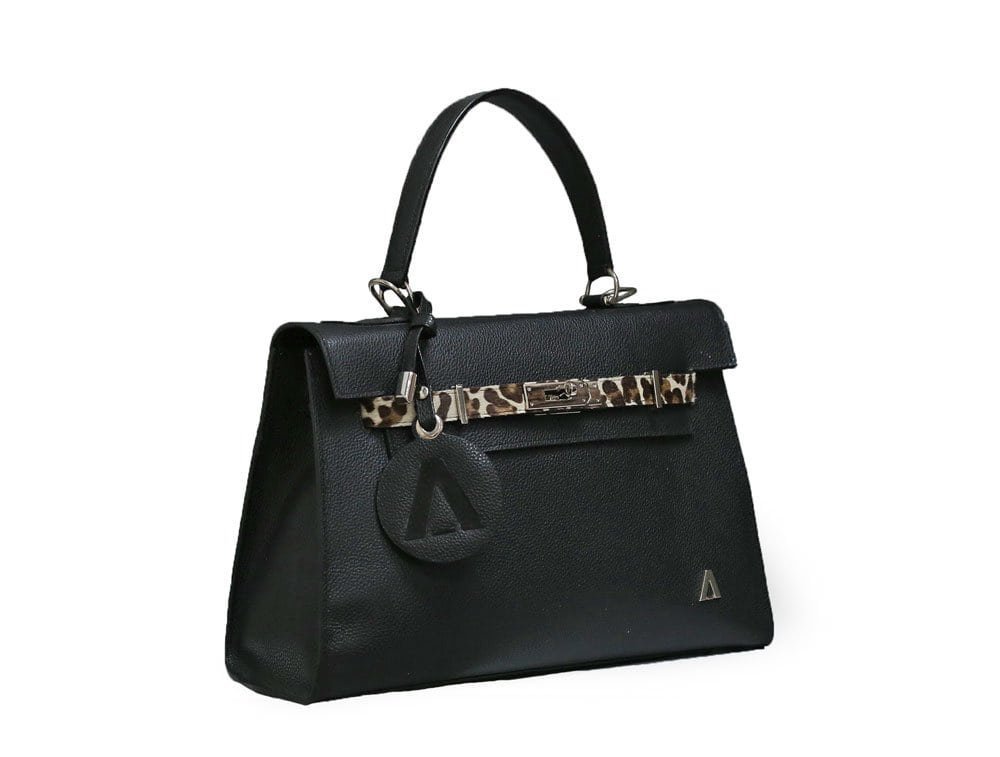 Alternative view of Bolso en cuero negro