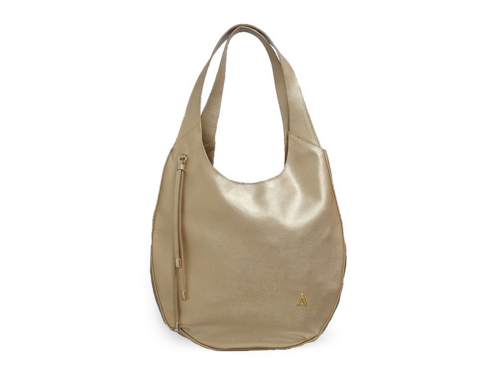 Bolso en cuero oro