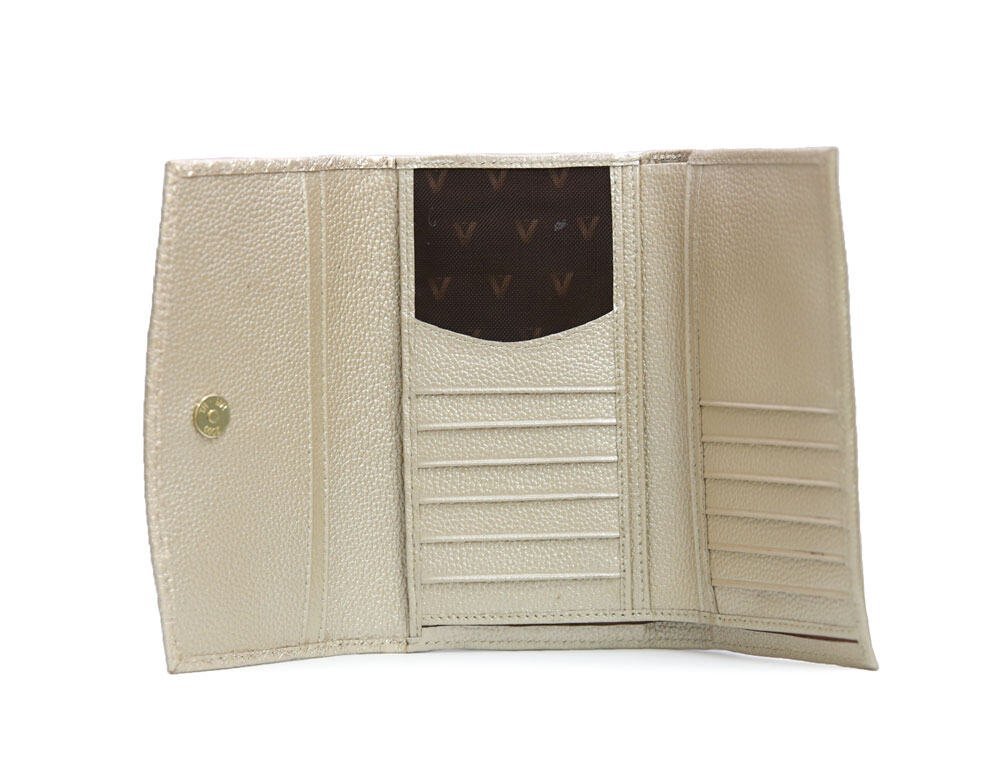 Alternative view of Billetera en cuero oro