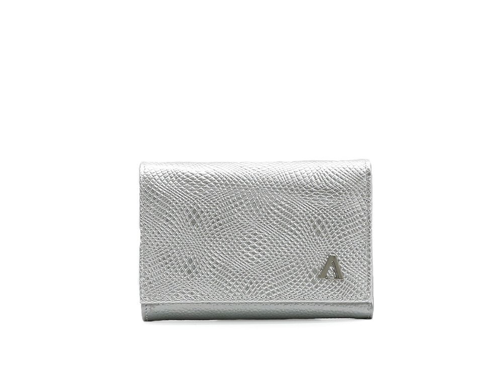 Billetera en cuero plata