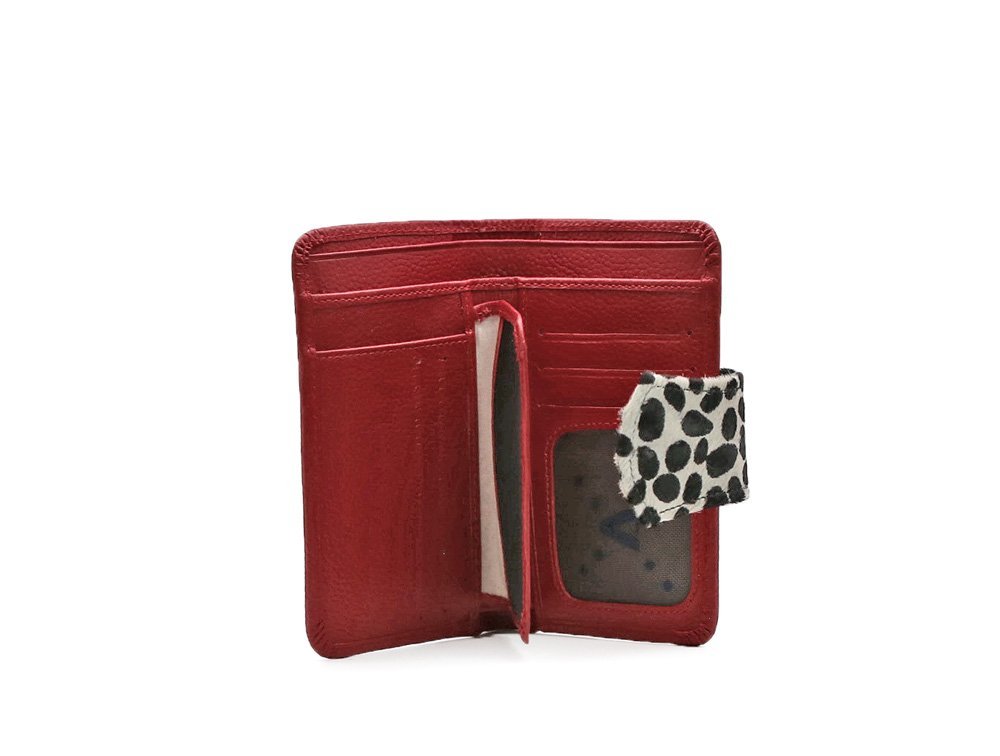 Billetera en cuero rojo - Imagen 3