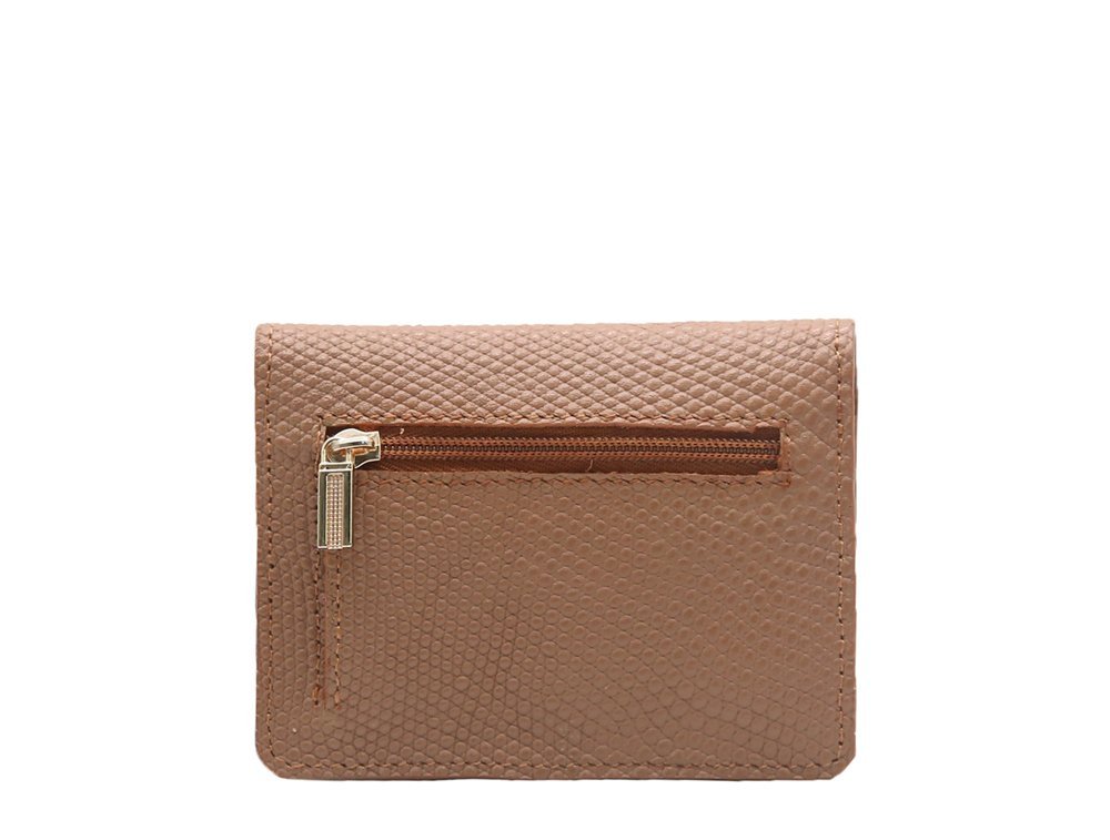 Alternative view of Tarjetero en cuero miel