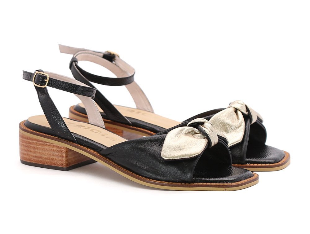 Alternative view of Sandalia en cuero FIP292
