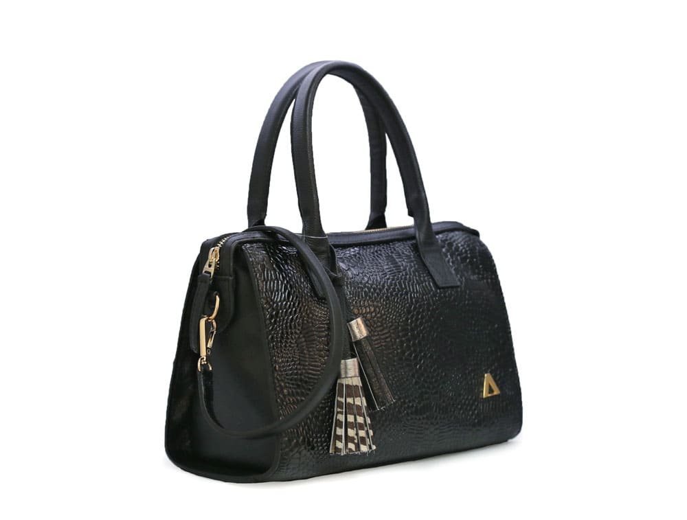 Alternative view of Bolso en cuero negro