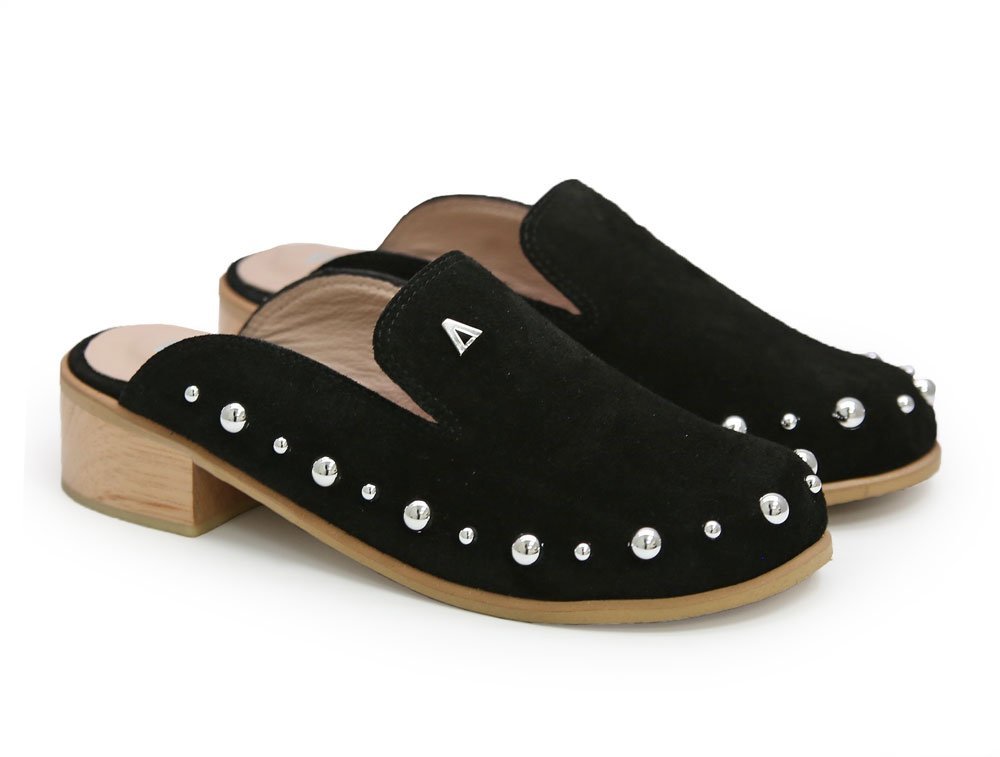 Alternative view of Zueco en cuero negro