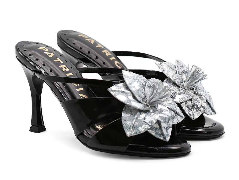 Alternative view of Sandalia en cuero negro