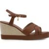 Sandalia en cuero miel